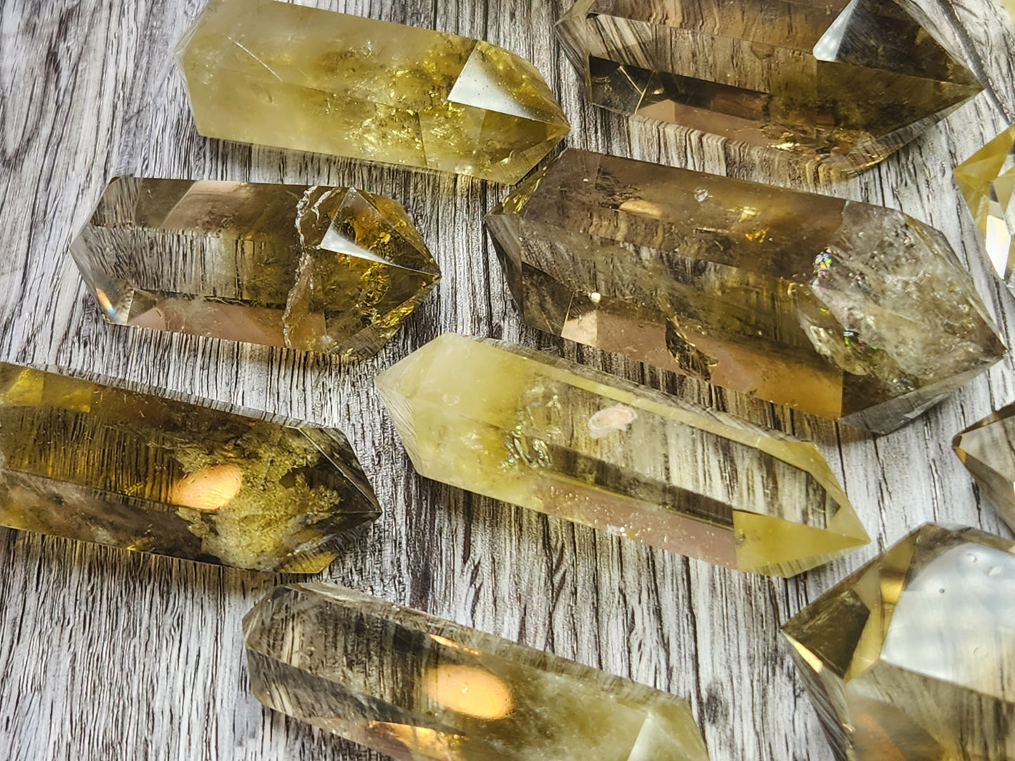 Delicious Magic Lemon Quartz Double Terminated Points