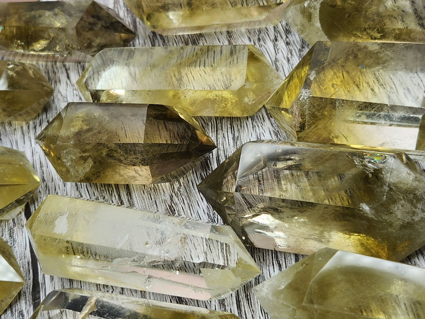 Delicious Magic Lemon Quartz Double Terminated Points