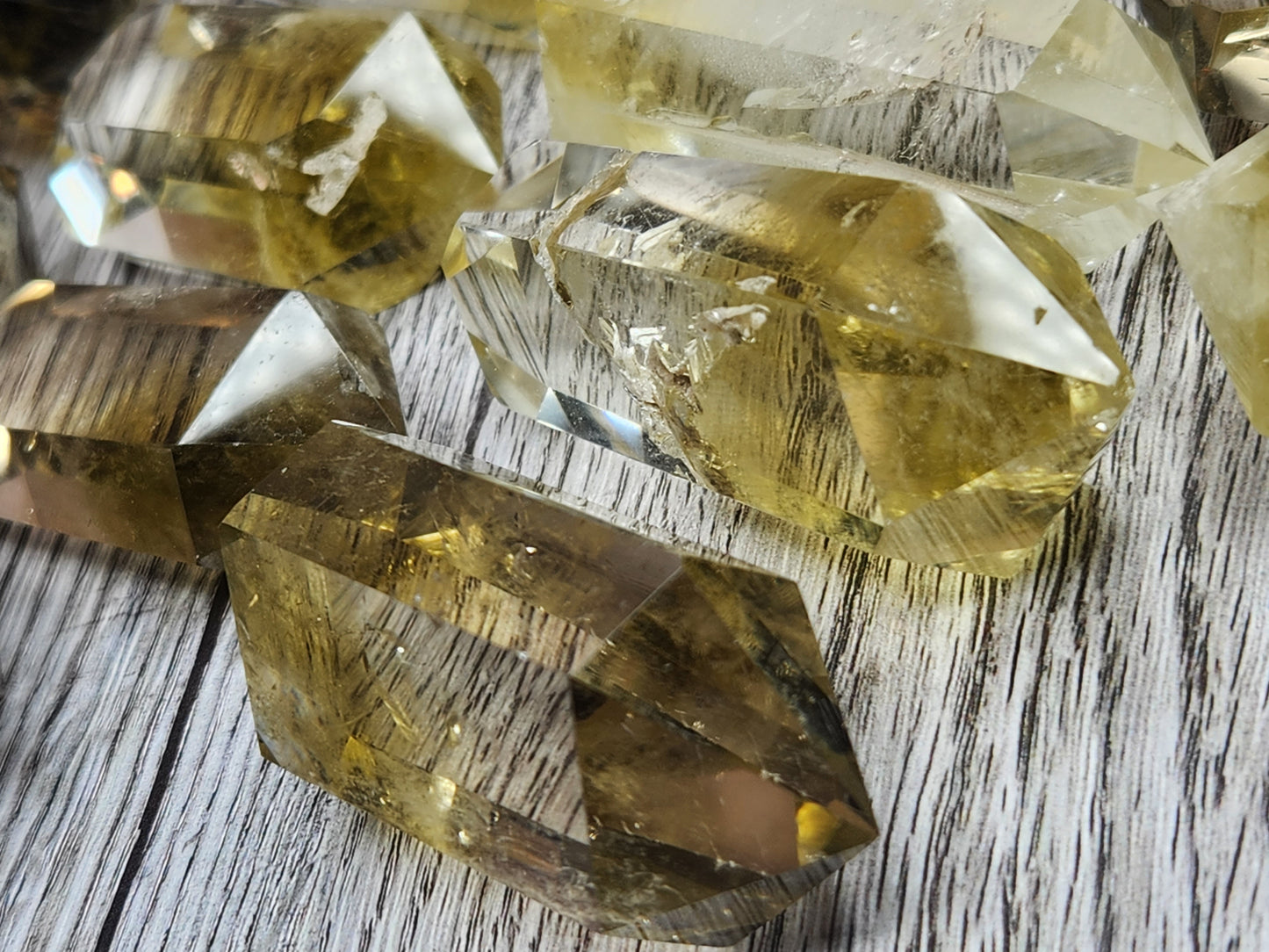 Delicious Magic Lemon Quartz Double Terminated Points