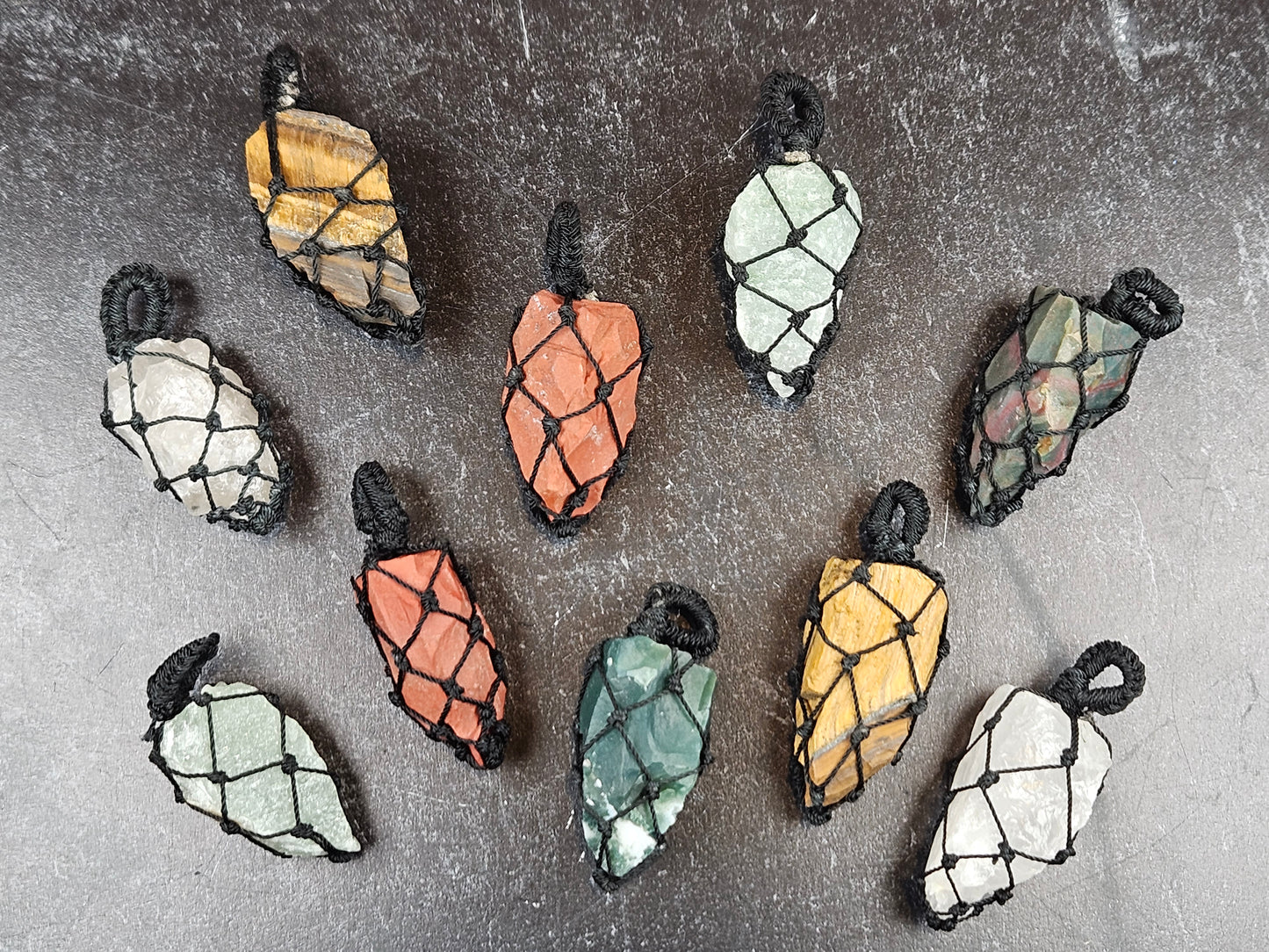 Rough and Ready Crystal Pendants