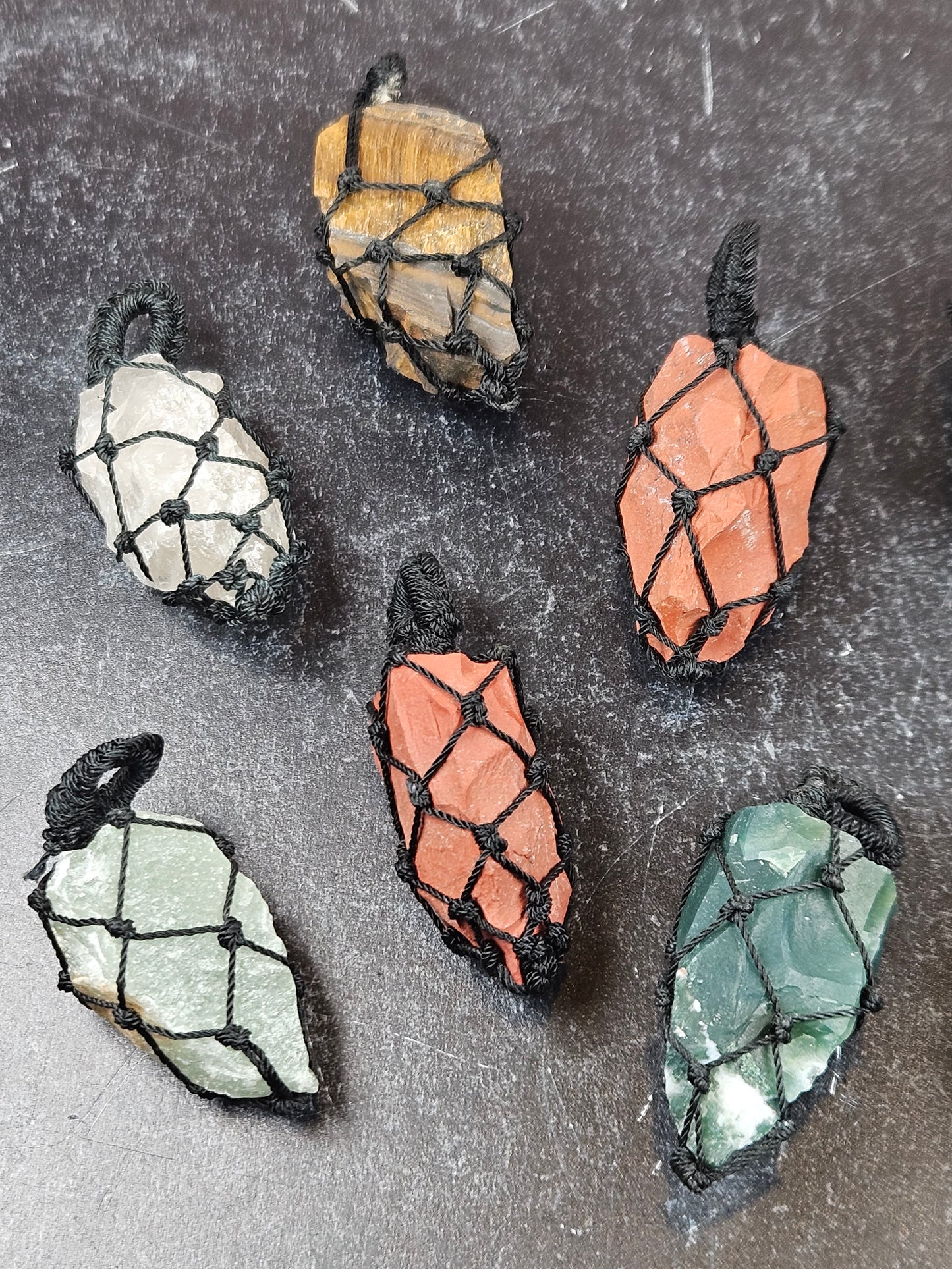 Rough and Ready Crystal Pendants