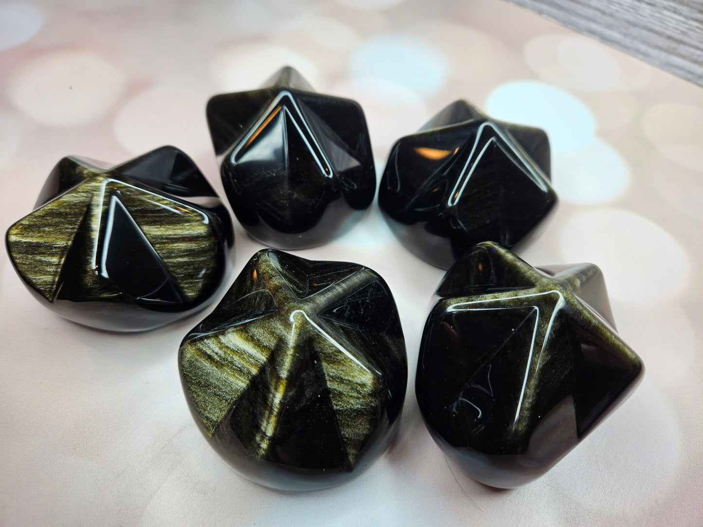 Oracle Star Goldsheen Obsidian Babies