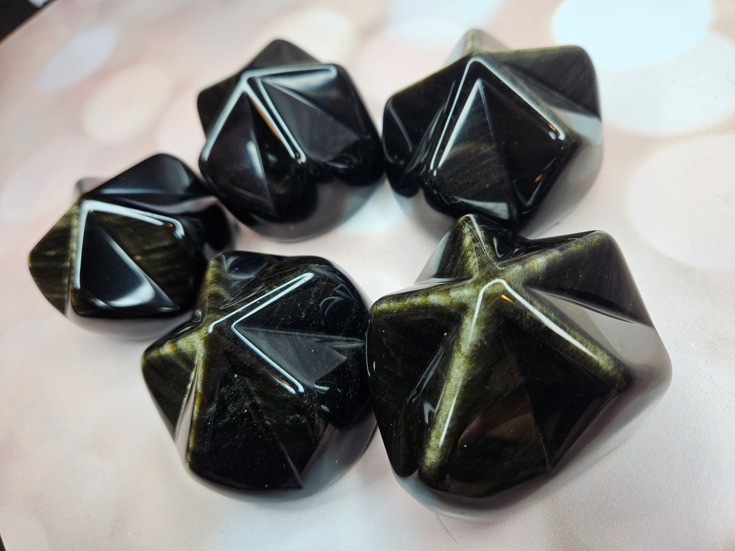 Oracle Star Goldsheen Obsidian Babies