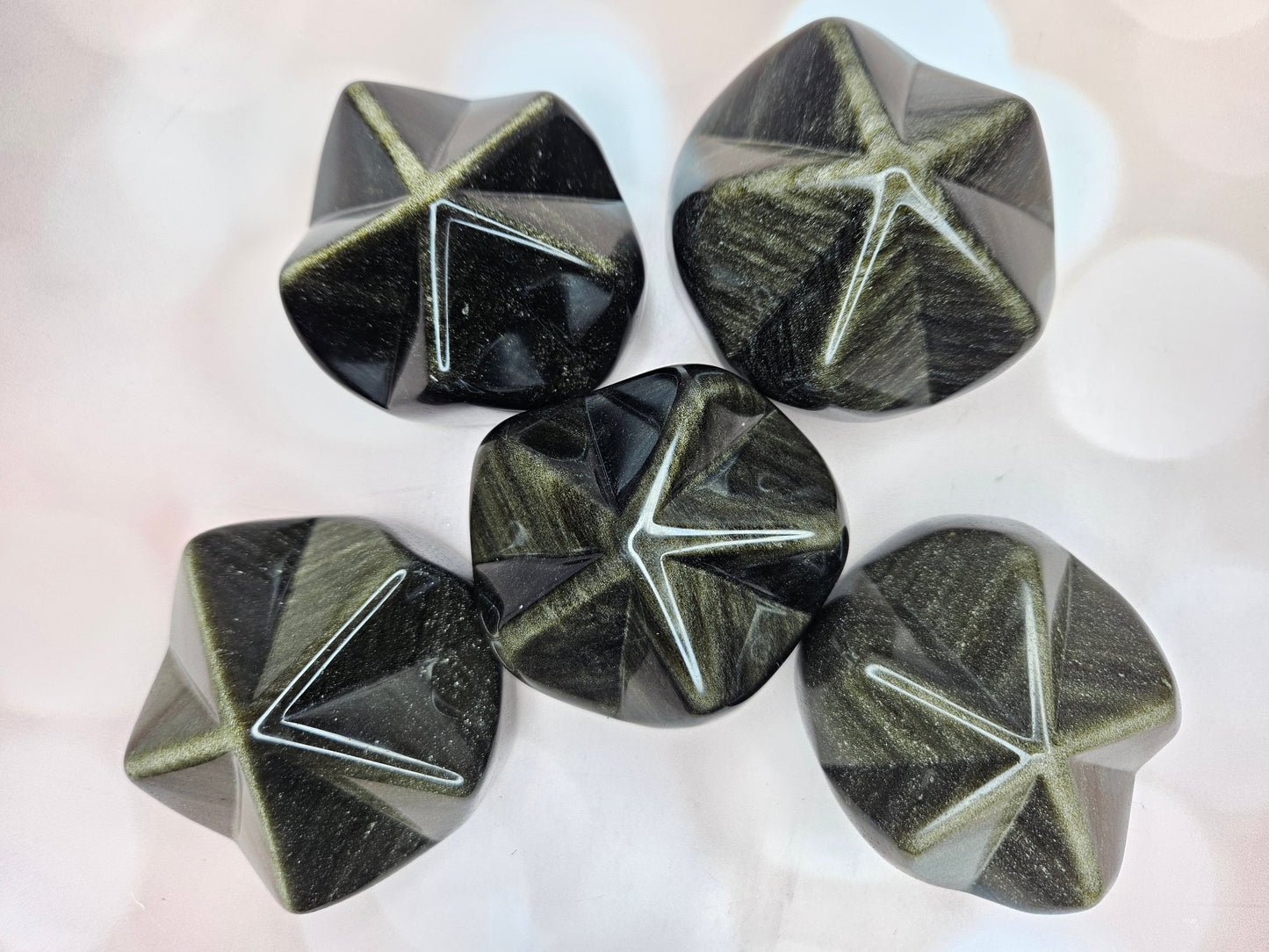 Oracle Star Goldsheen Obsidian Babies