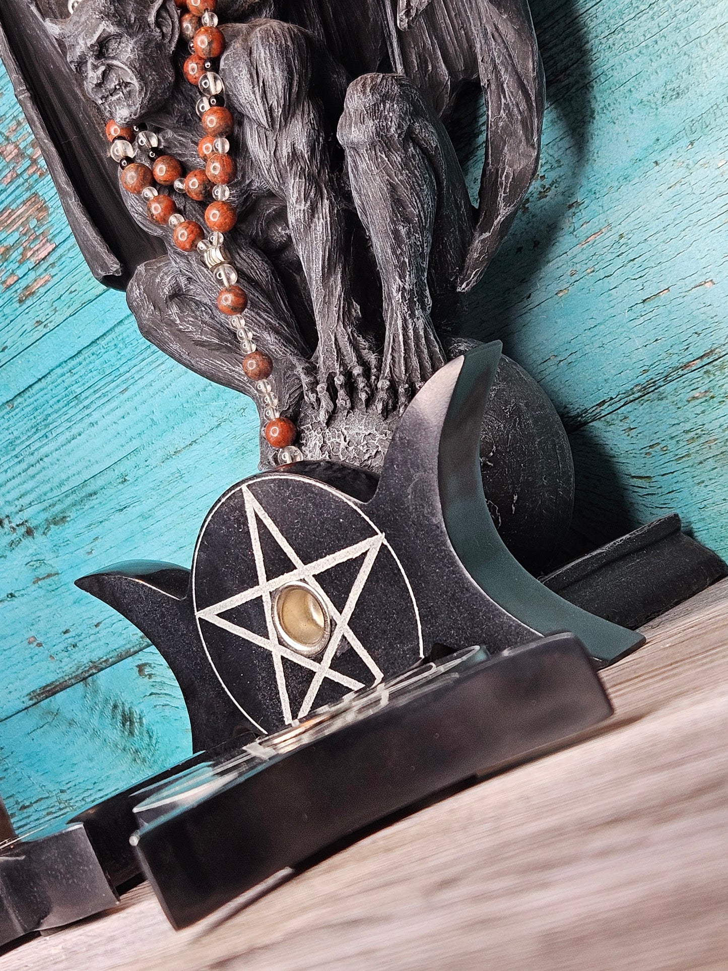 Divine Protection Triple Moon Chime Holders