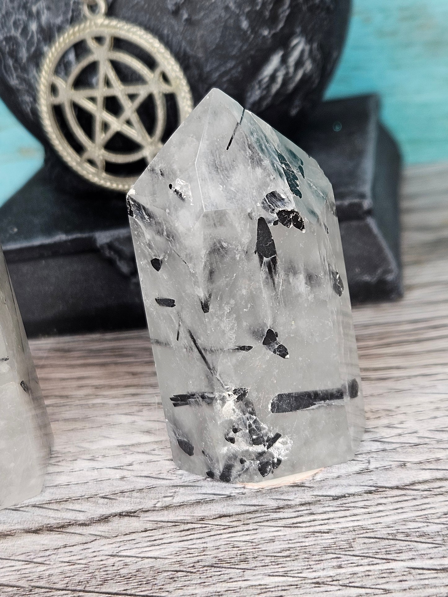 Swords of Darkness Tourmalated Quartz Points