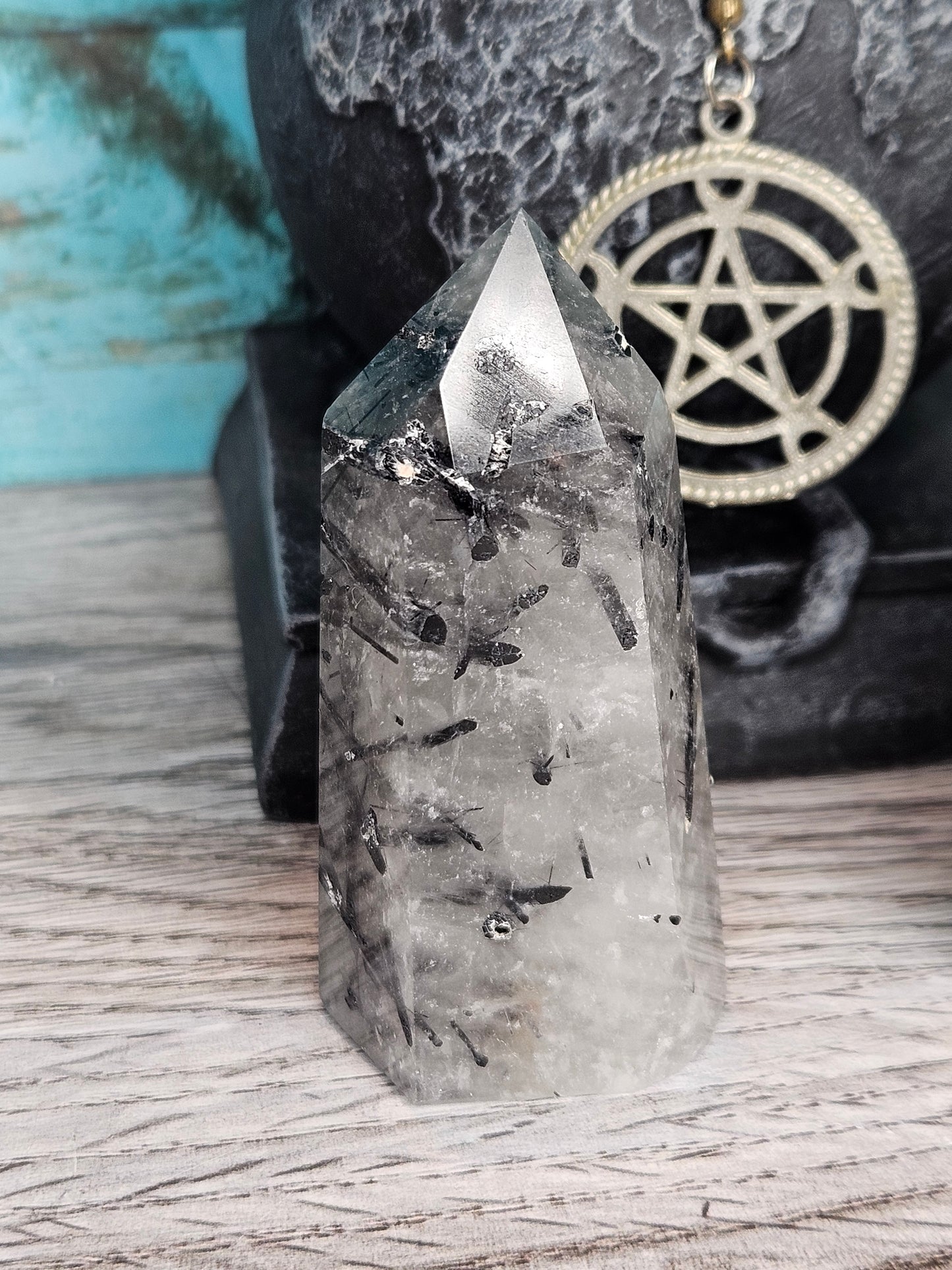 Swords of Darkness Tourmalated Quartz Points