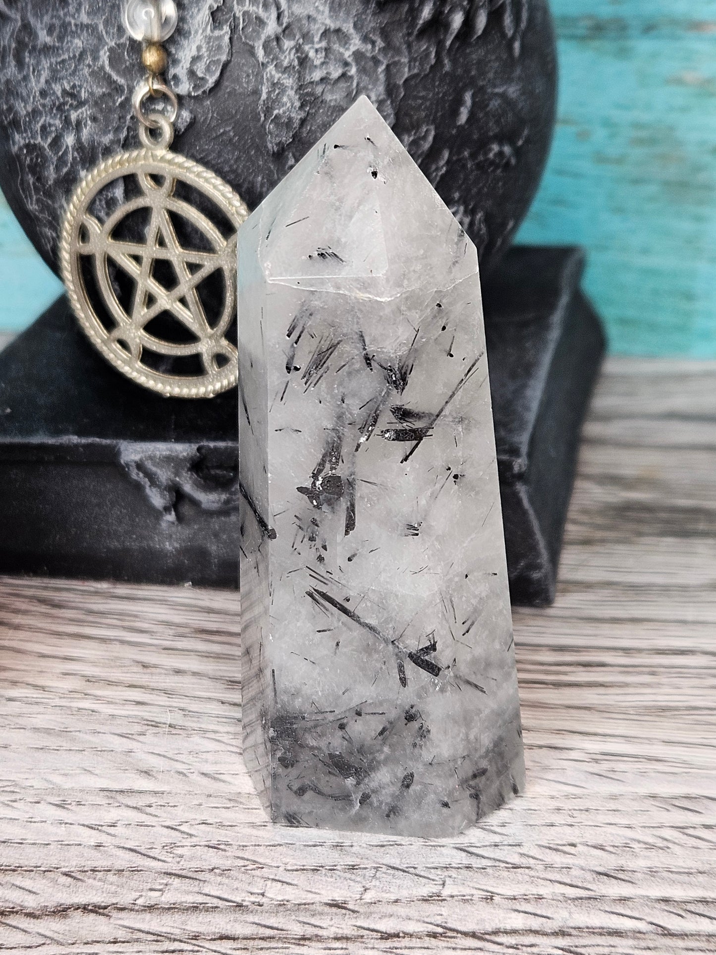 Swords of Darkness Tourmalated Quartz Points