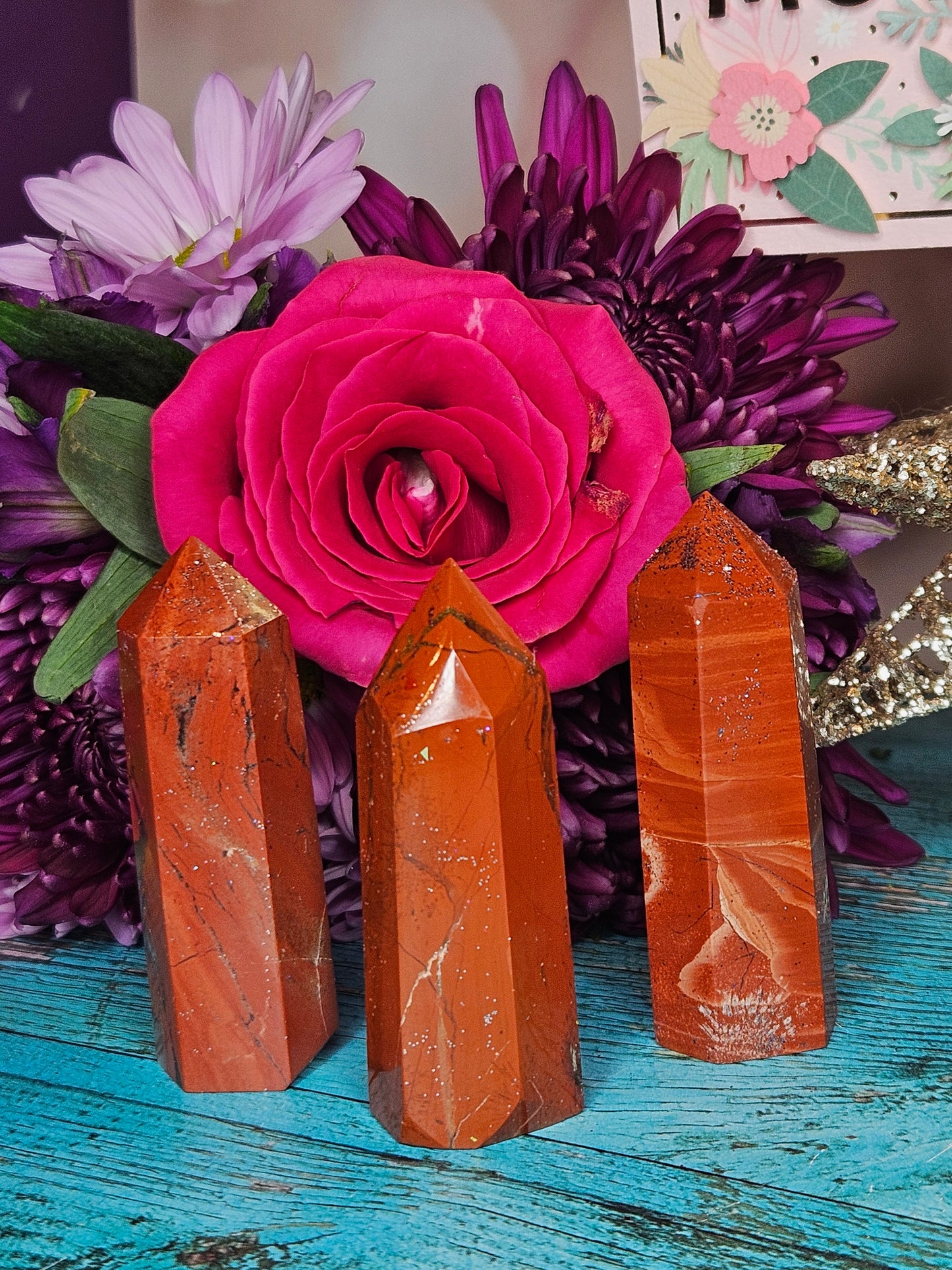 🌹Lovely Lady Red Jasper Towers *double spelled offering*