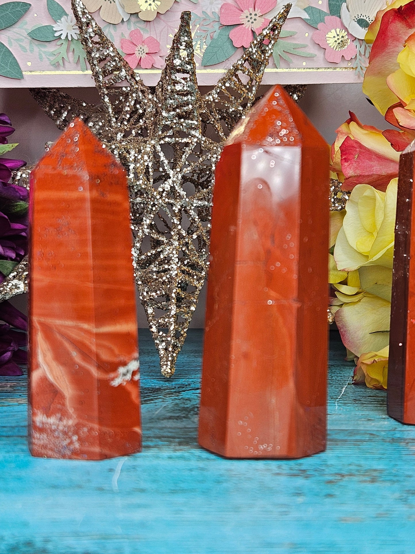 🌹Lovely Lady Red Jasper Towers *double spelled offering*