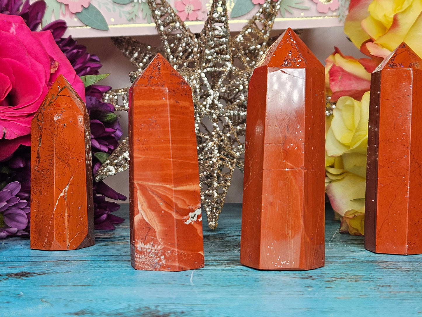 🌹Lovely Lady Red Jasper Towers *double spelled offering*