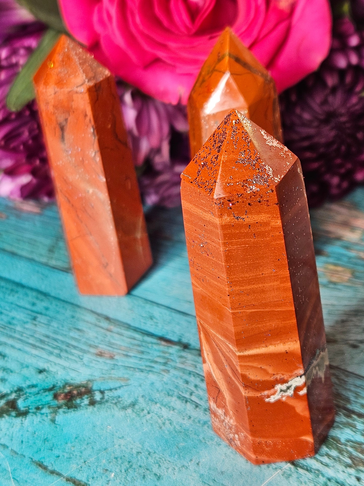 🌹Lovely Lady Red Jasper Towers *double spelled offering*