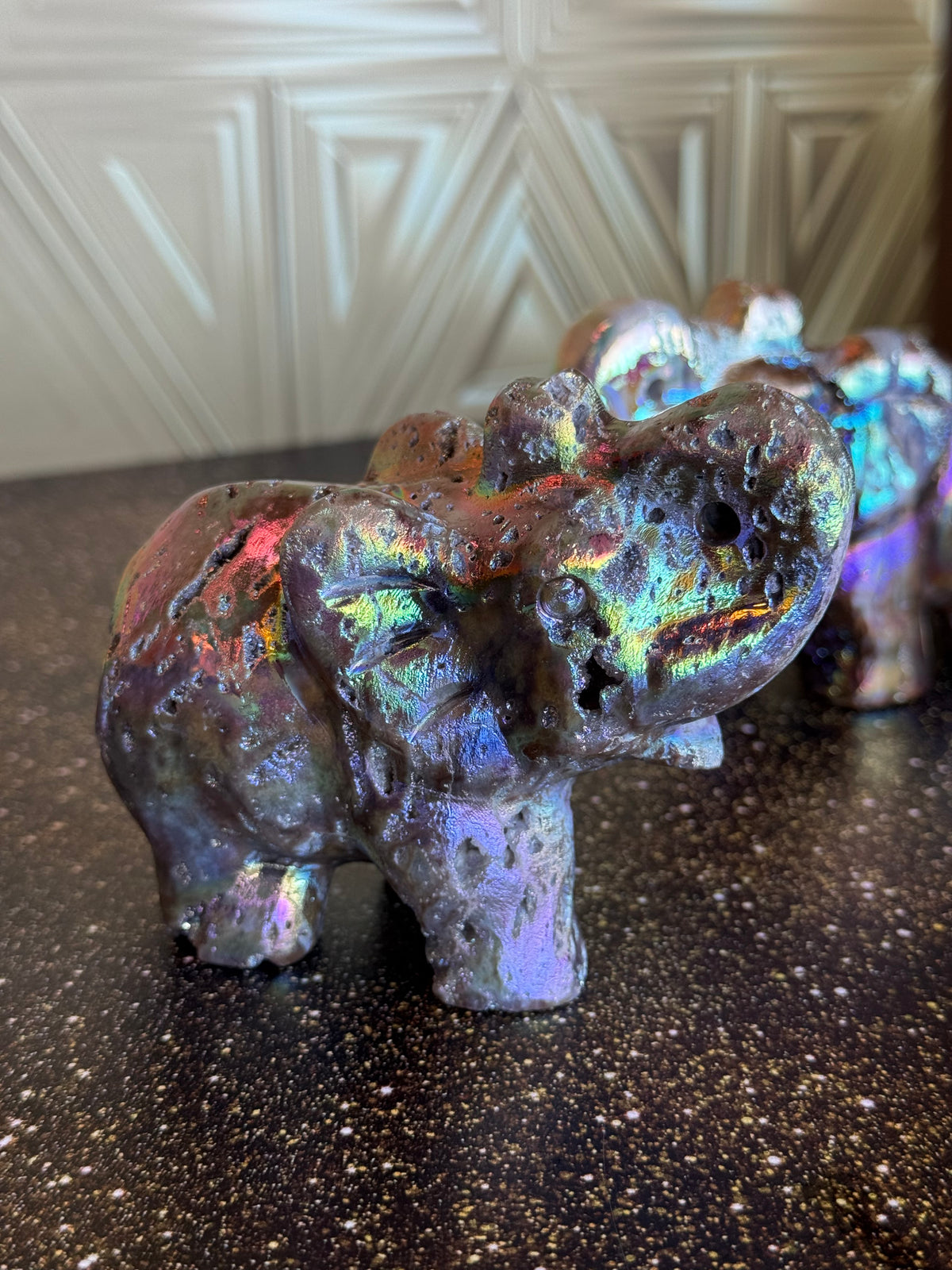 🐘Rainbow Sphalerite Elephant Magic