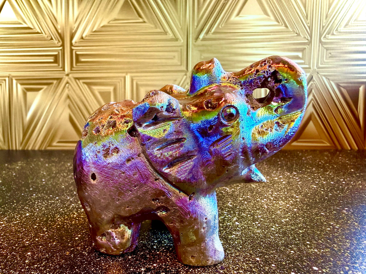 🐘Rainbow Sphalerite Elephant Magic