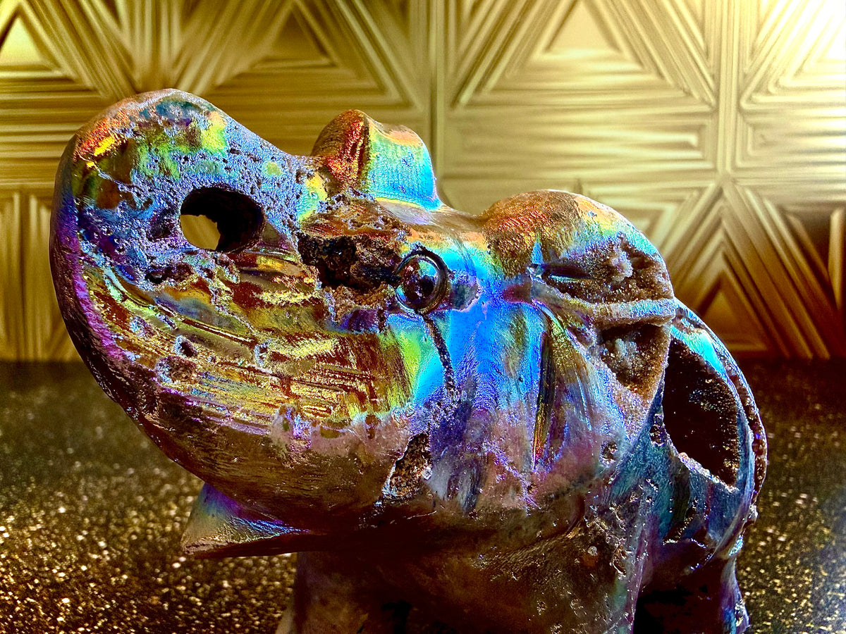 🐘Rainbow Sphalerite Elephant Magic