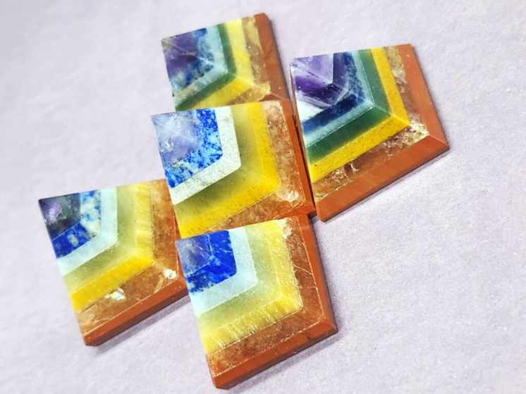 Tiny Cutie Pie Rainbow Pyramids