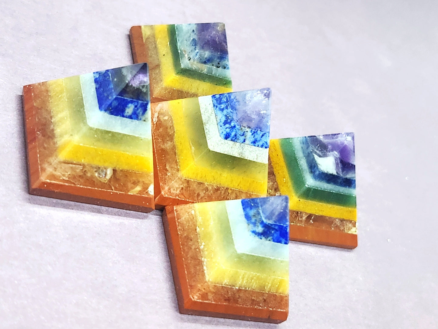 Tiny Cutie Pie Rainbow Pyramids