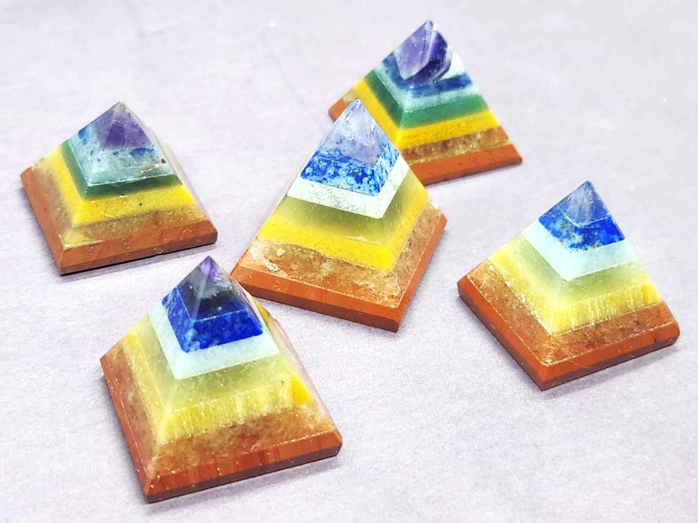 Tiny Cutie Pie Rainbow Pyramids