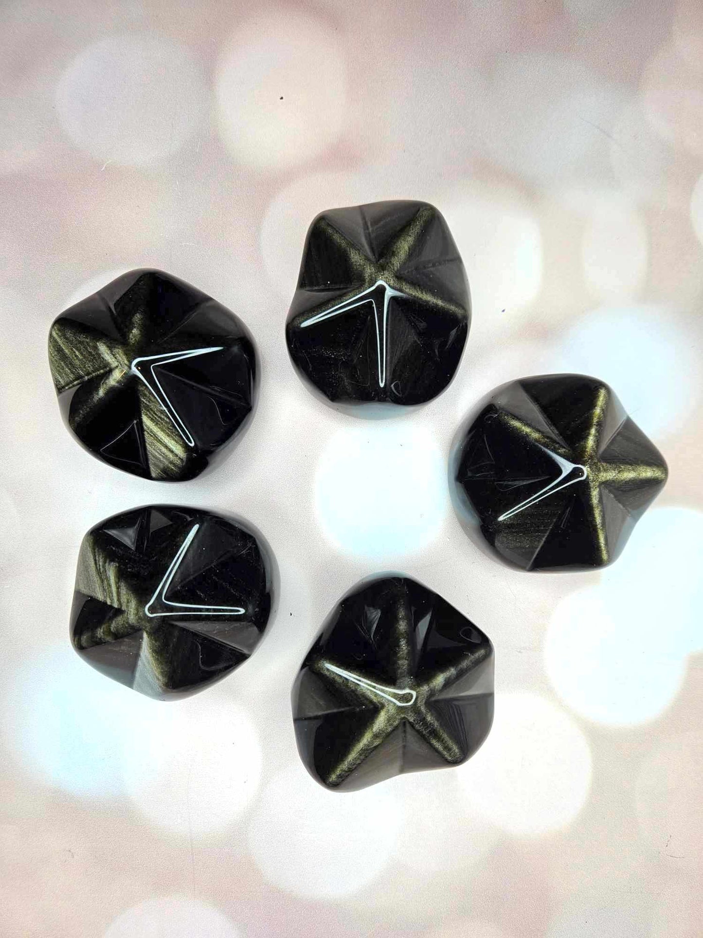 Oracle Star Goldsheen Obsidian Babies