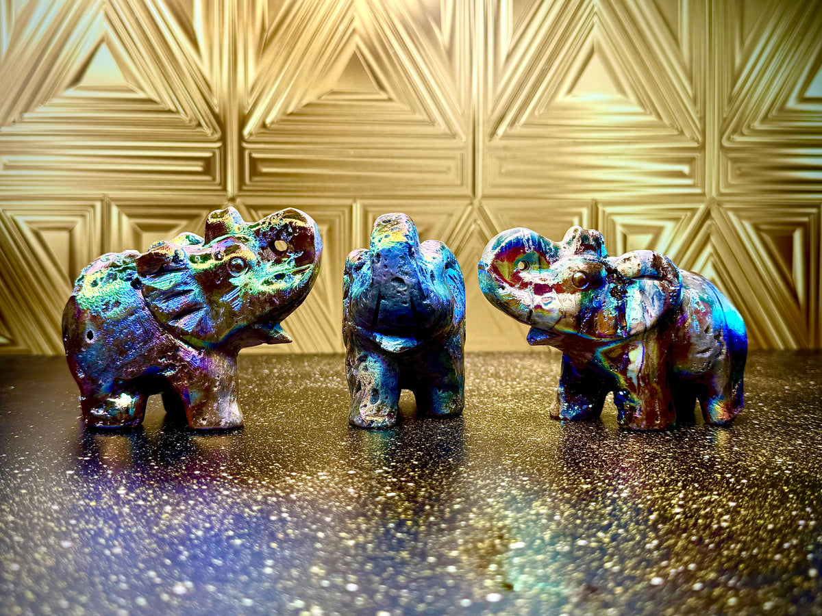 🐘Rainbow Sphalerite Elephant Magic