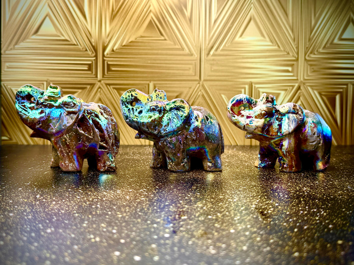 🐘Rainbow Sphalerite Elephant Magic
