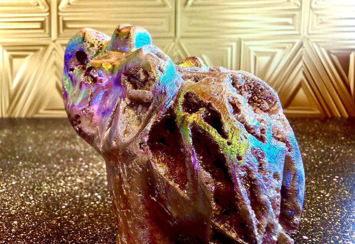 🐘Rainbow Sphalerite Elephant Magic