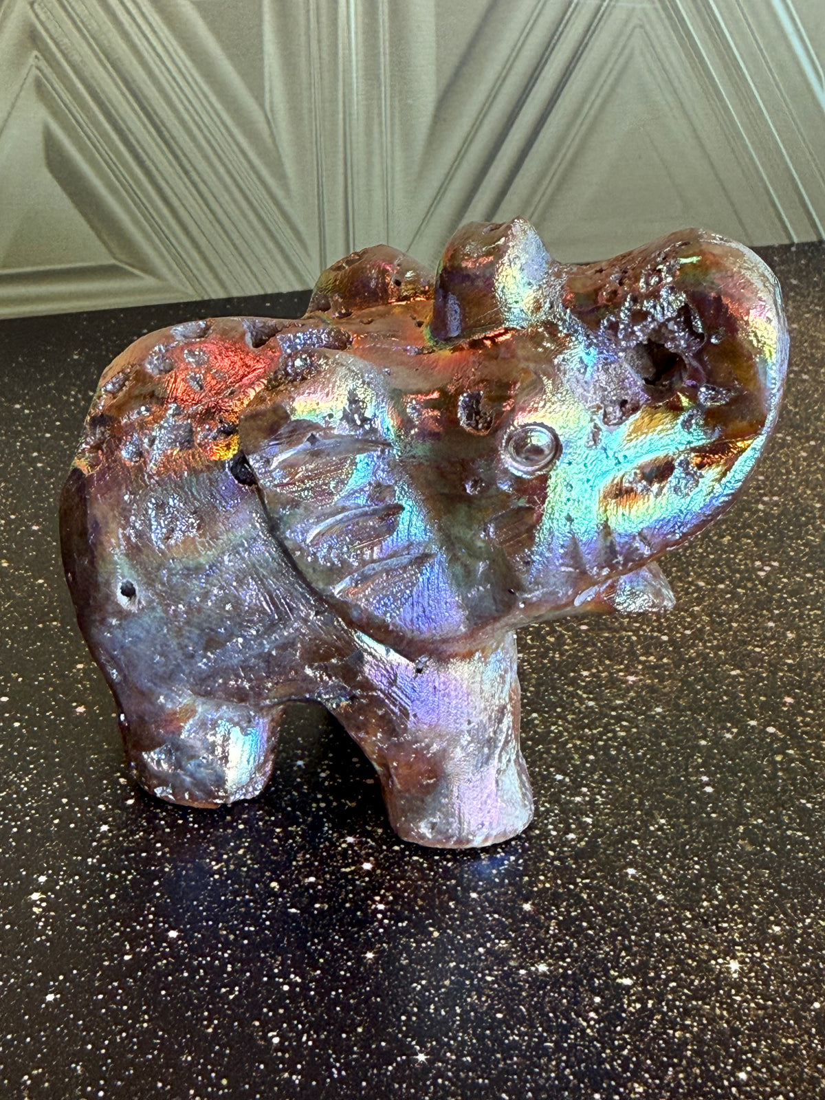 🐘Rainbow Sphalerite Elephant Magic