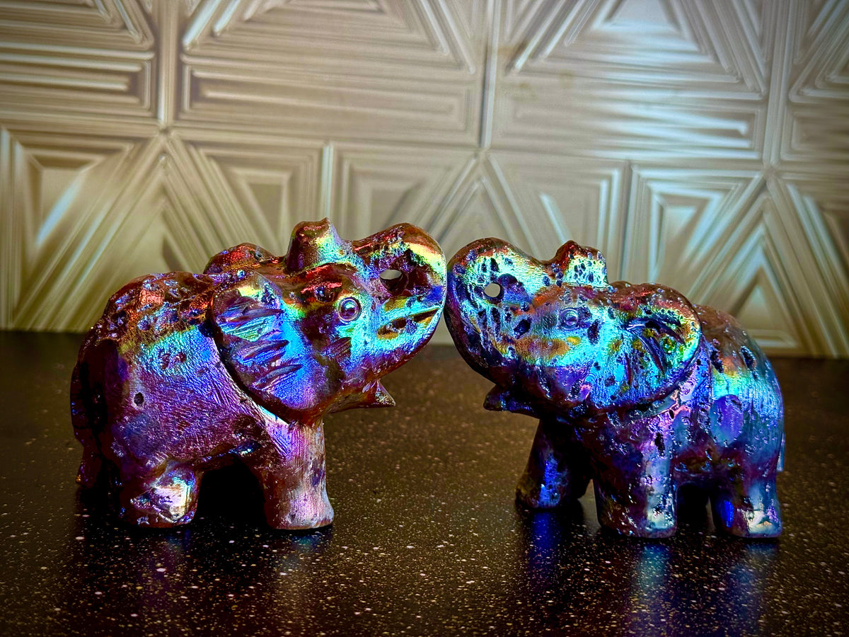 🐘Rainbow Sphalerite Elephant Magic