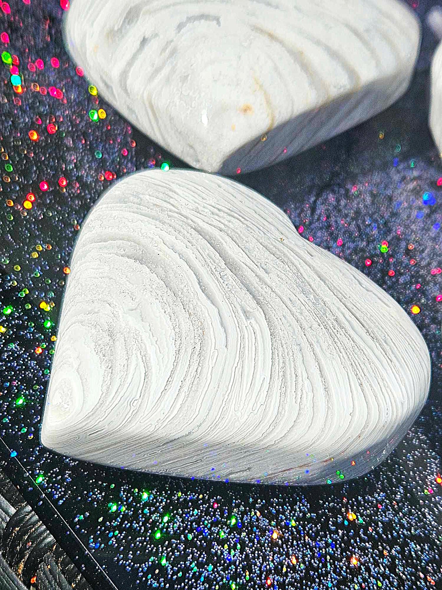 Mexican Crazy Lace Agate Hearts