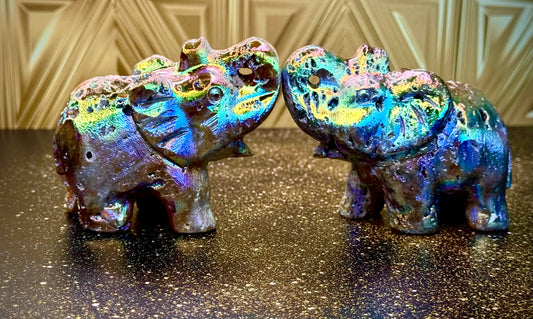 🐘Rainbow Sphalerite Elephant Magic