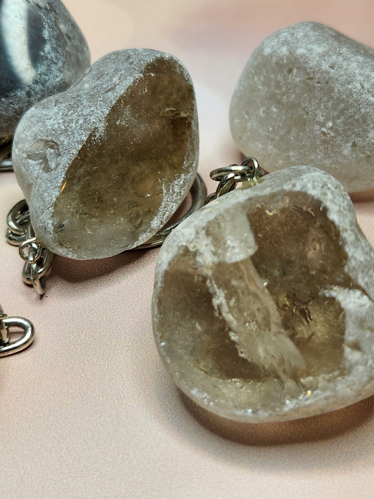 I See You Smokey Quartz Ema Stone Keychain