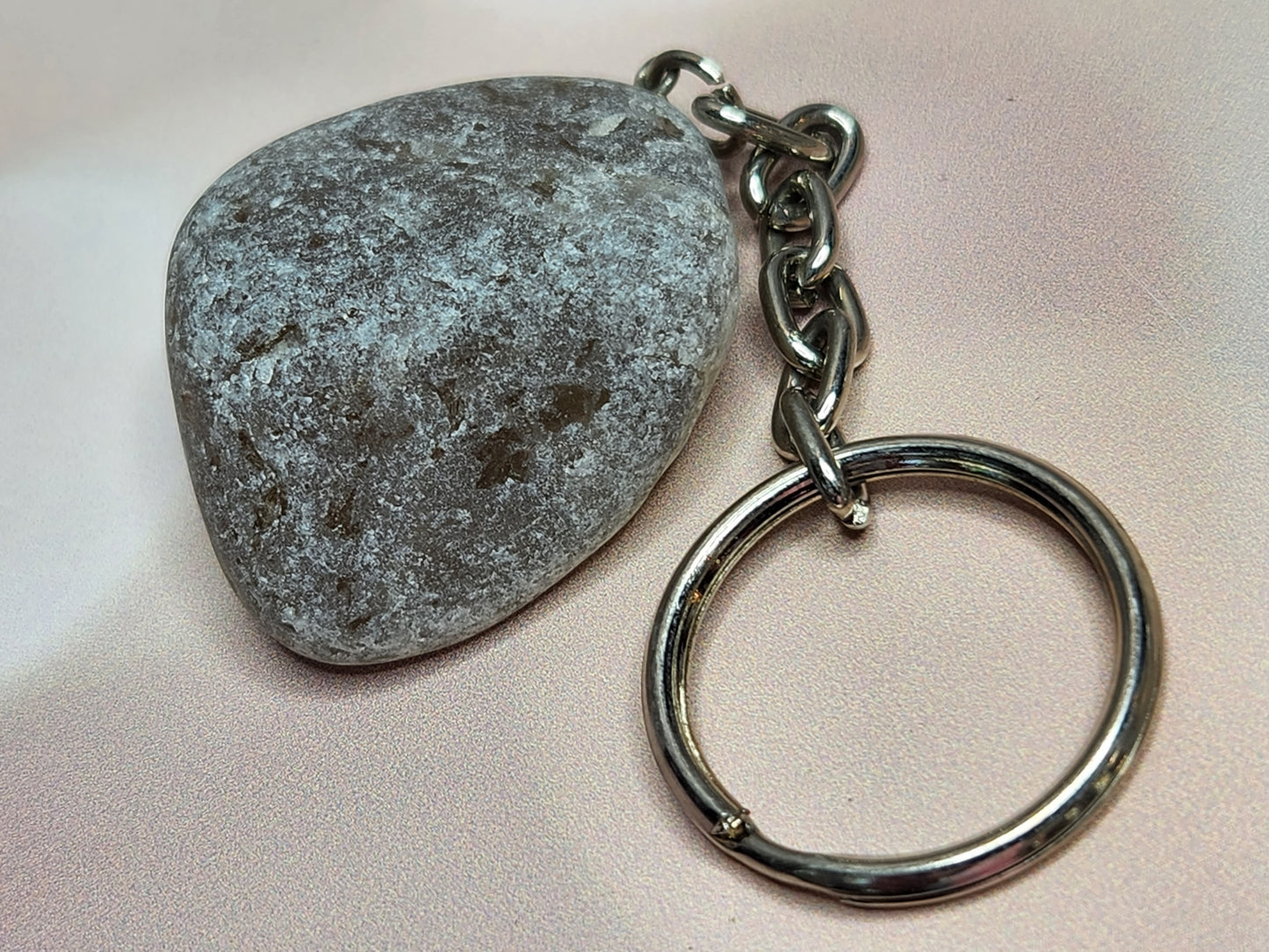 I See You Smokey Quartz Ema Stone Keychain