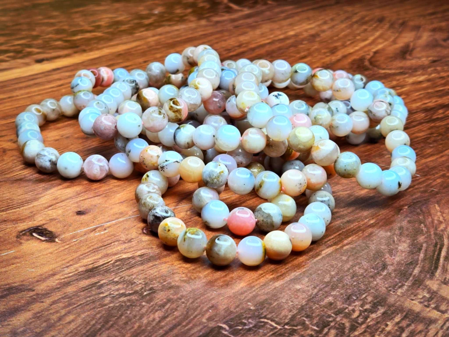 Serenity Andean Pink Opal Bracelets