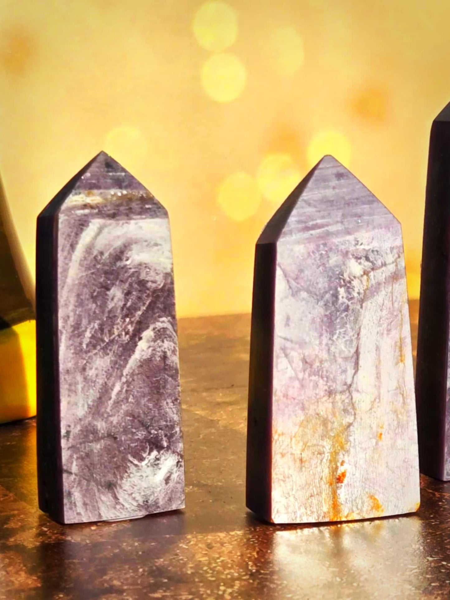 Shimmering Health Mica Lepidolite Towers - Physical/Mental Healing