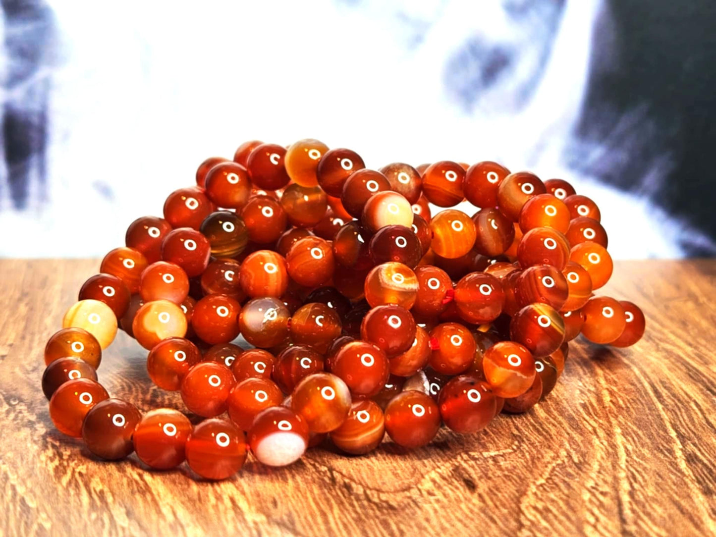 Effing Right Carnelian bracelets