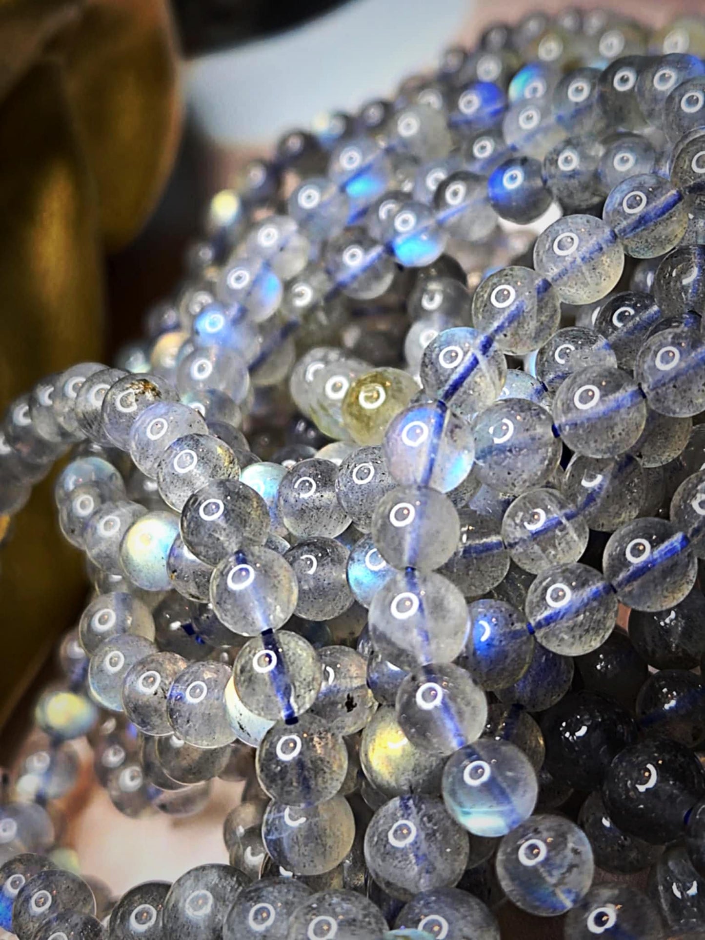 Shimmer Drops Labradorite Bracelets