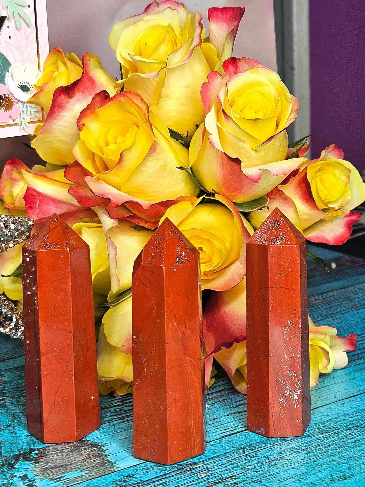 🌹Lovely Lady Red Jasper Towers *double spelled offering*