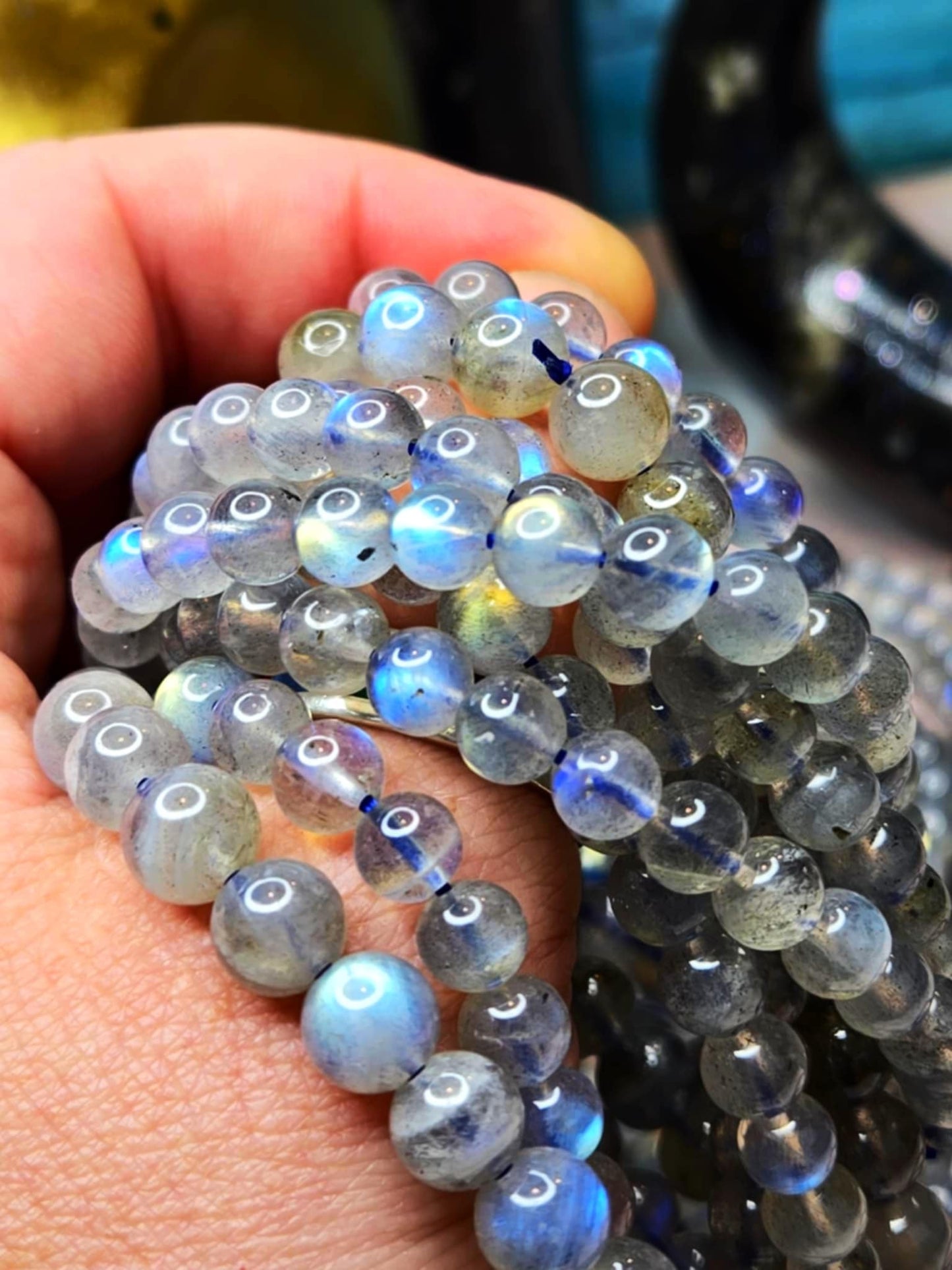Shimmer Drops Labradorite Bracelets