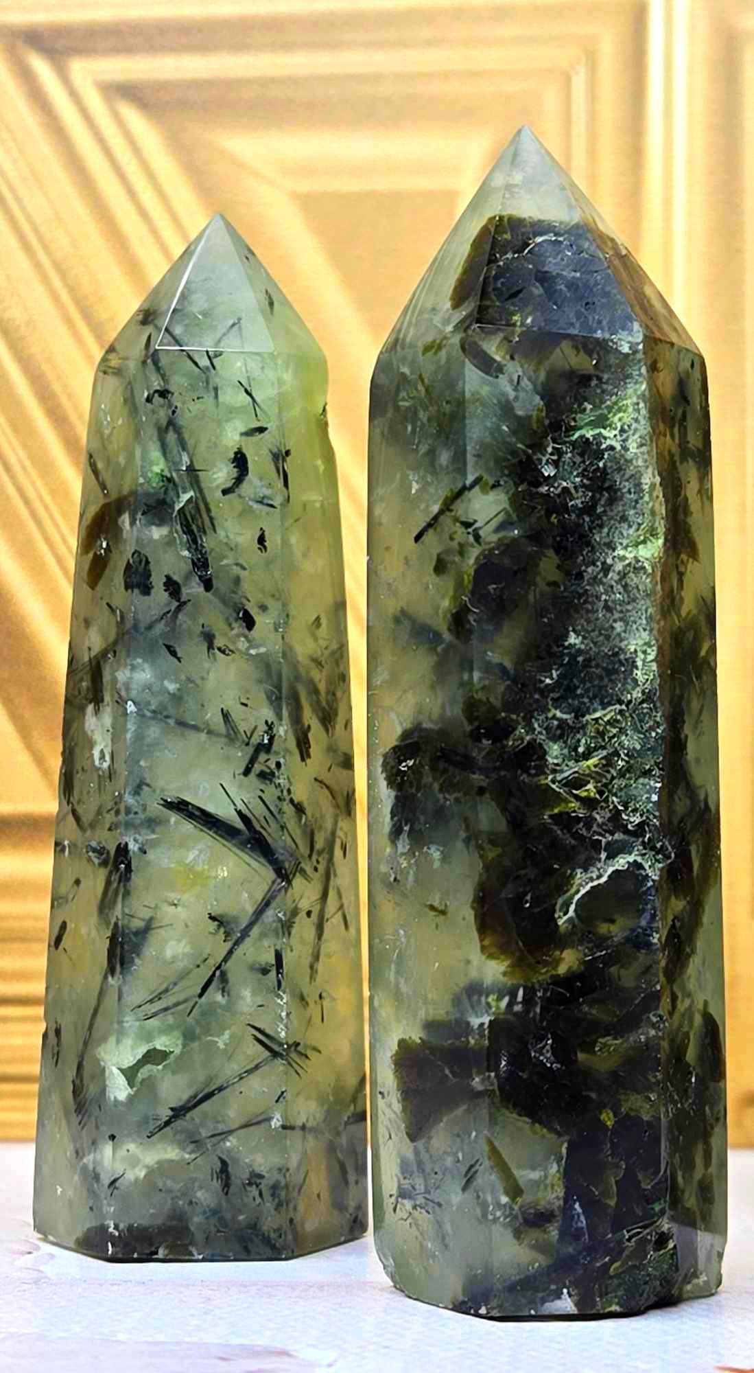 Soothing AF Prehnite Towers: