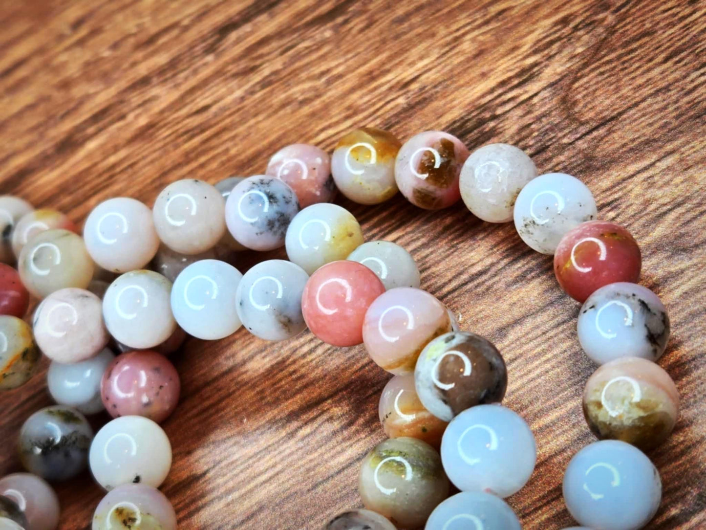 Serenity Andean Pink Opal Bracelets