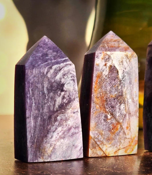 Shimmering Health Mica Lepidolite Towers - Physical/Mental Healing