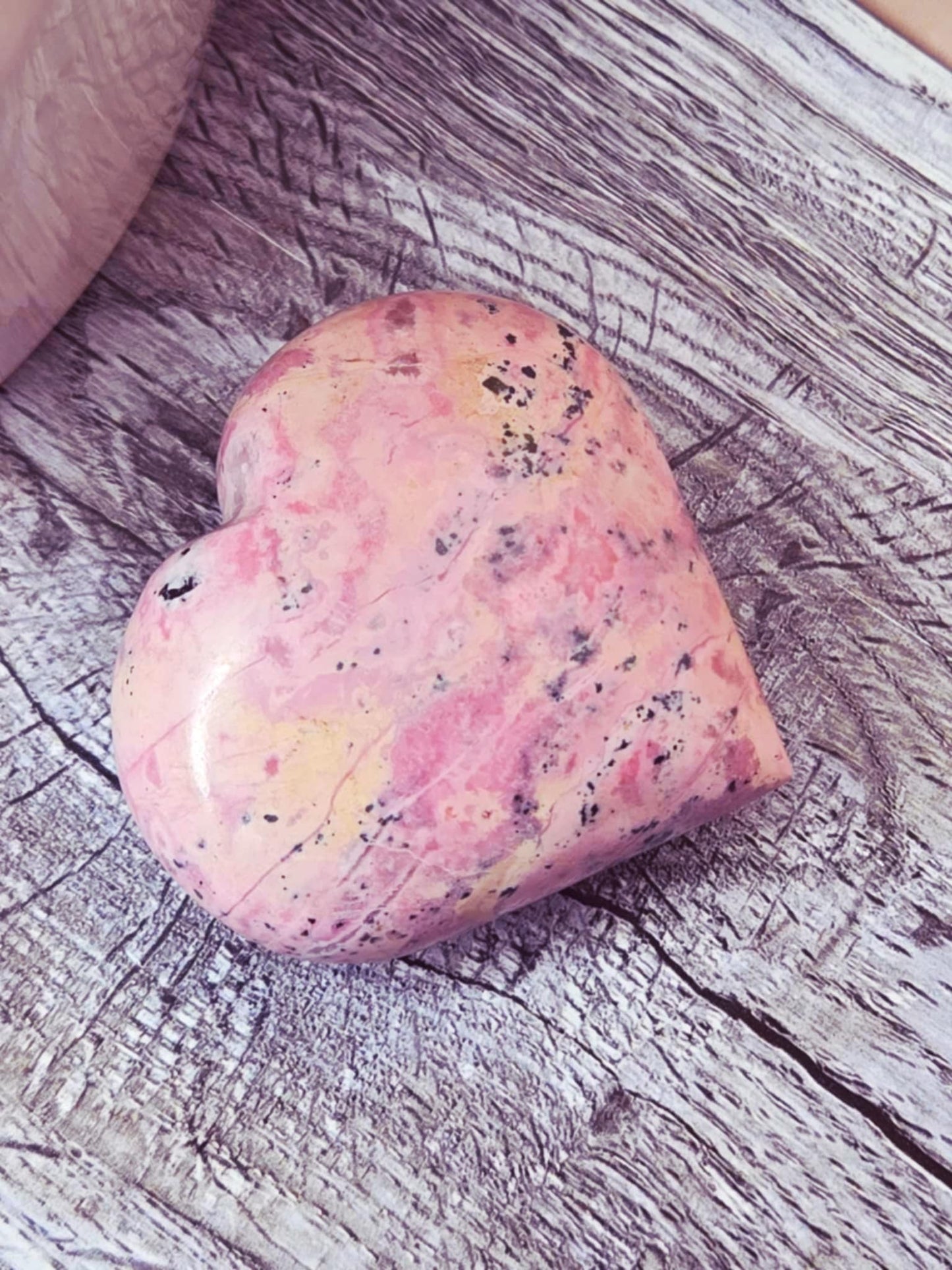 Sweet as Pie Rhodonite Hearts