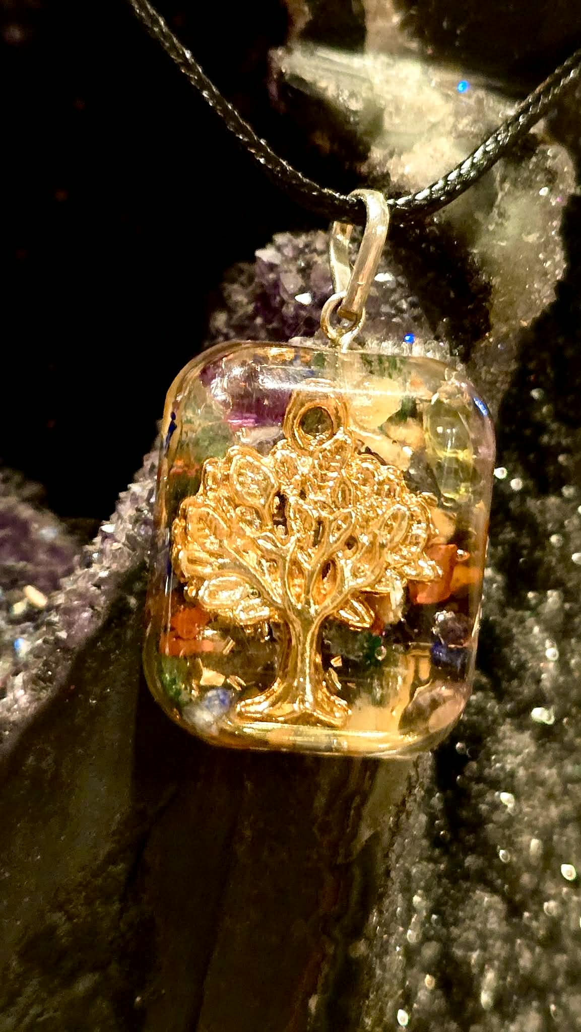 Wish Tree Resin Necklace - Genie