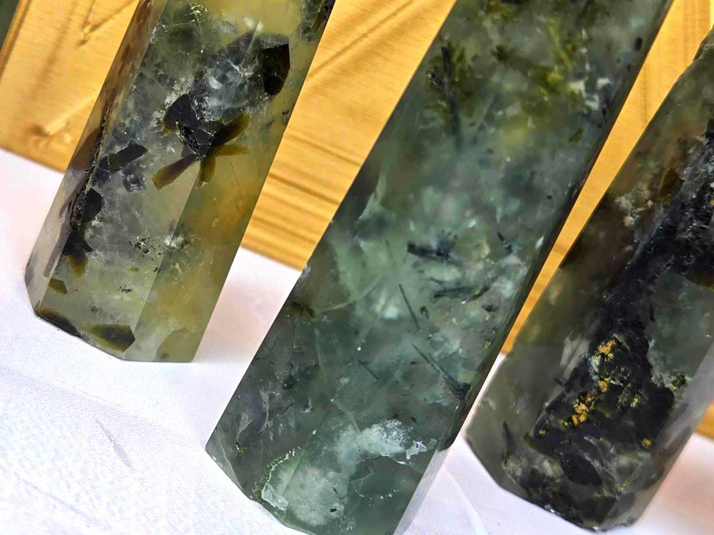 Soothing AF Prehnite Towers: