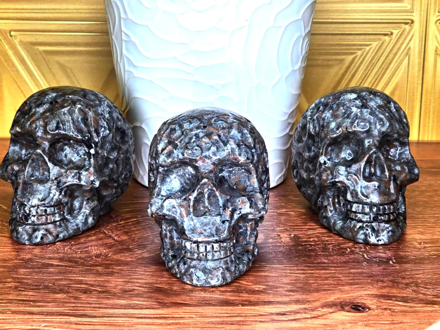 Oh Em Gee Flame Stone Skulls