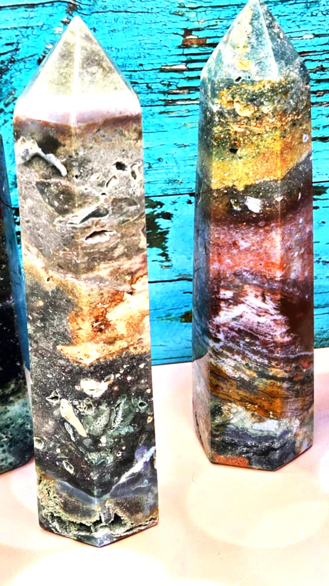 Rare Beauty Ocean Jasper Towers