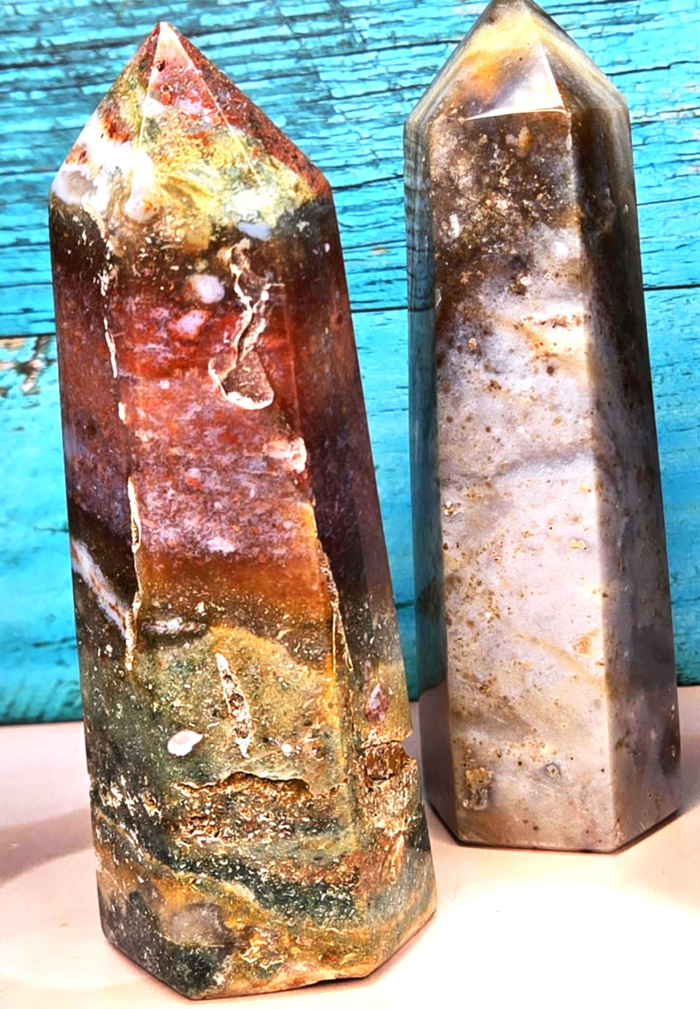 Rare Beauty Ocean Jasper Towers