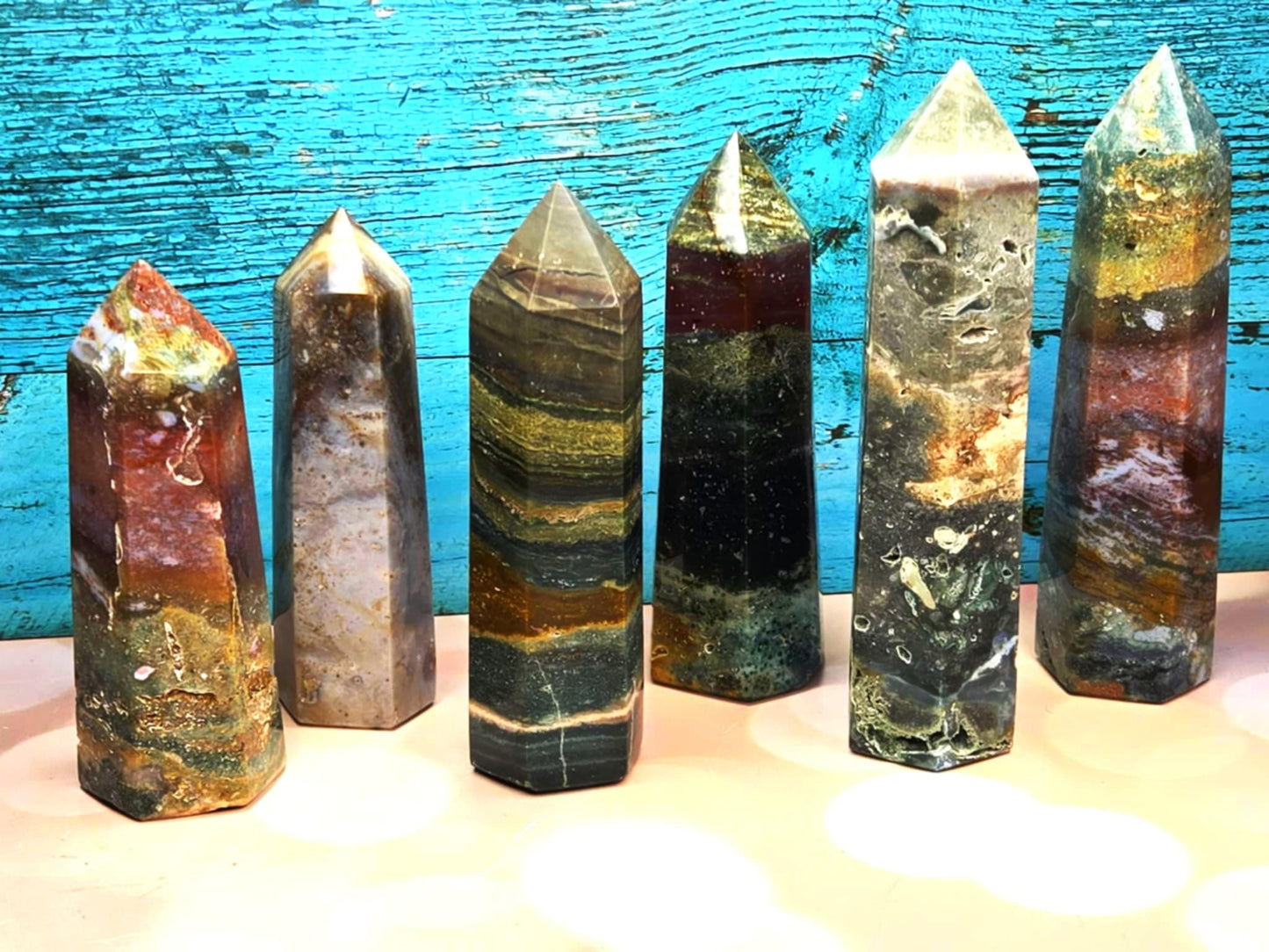 Rare Beauty Ocean Jasper Towers