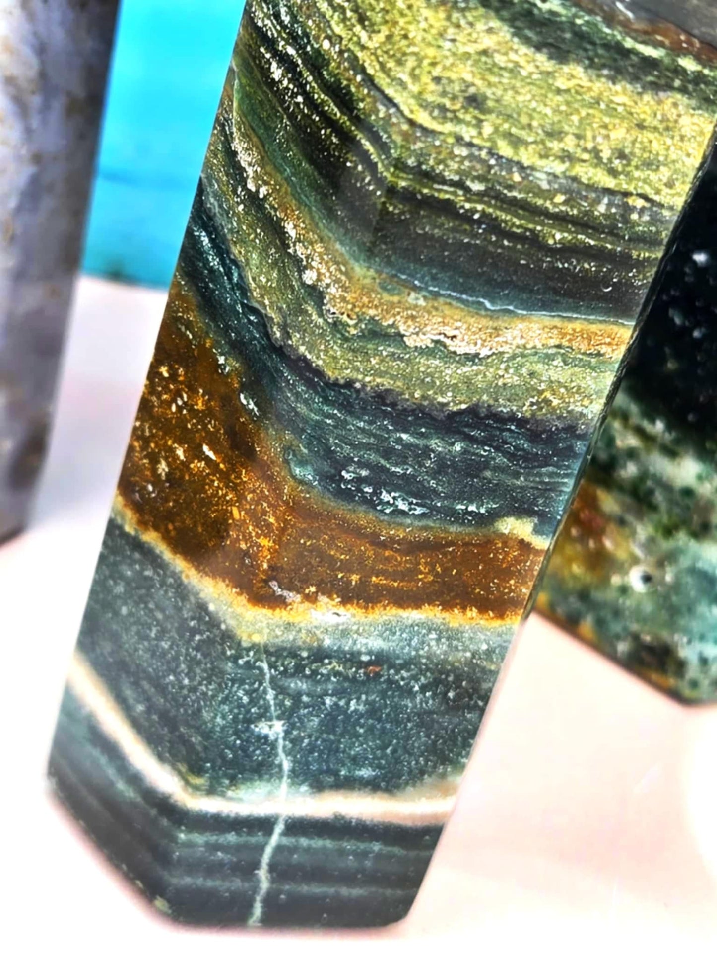 Rare Beauty Ocean Jasper Towers