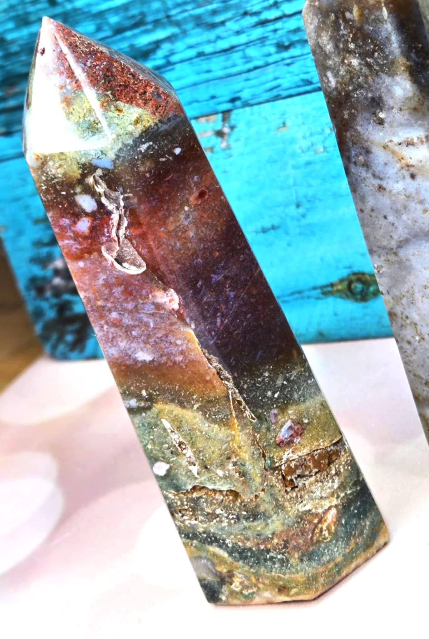 Rare Beauty Ocean Jasper Towers